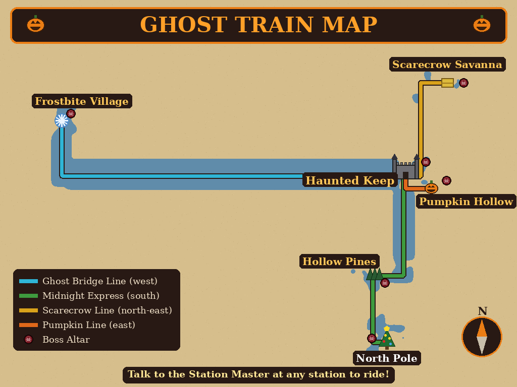 Ghost Train map